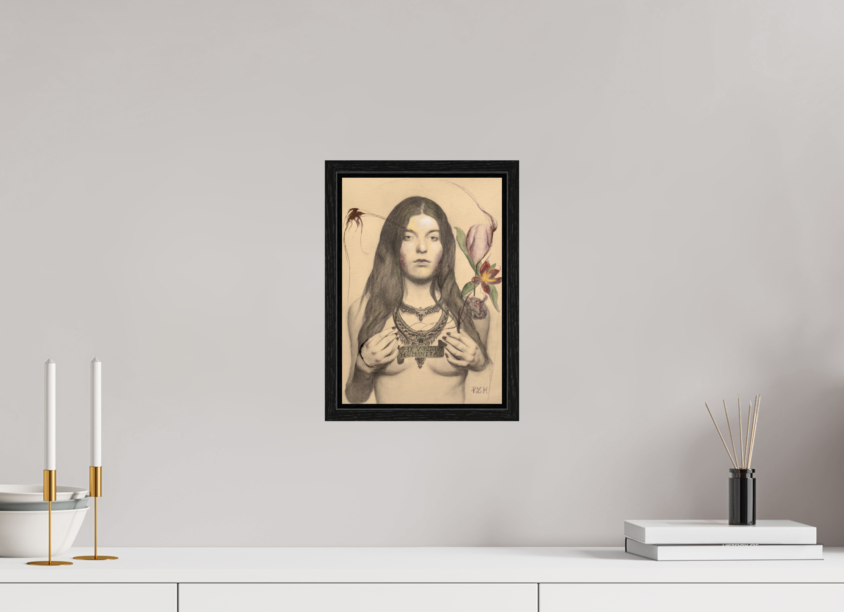 ISO A4 (21 x 29,7 cm), Floater Frame Paix à vous humanité