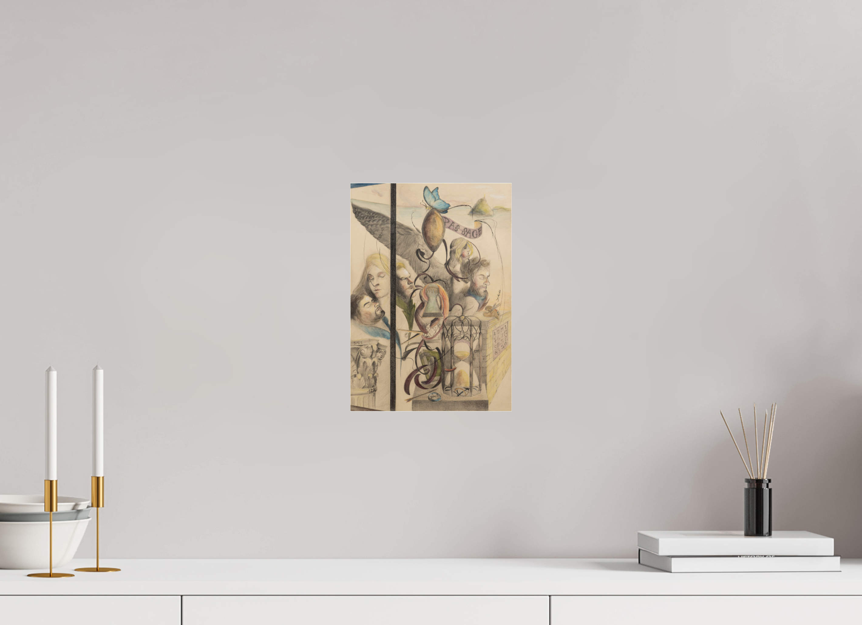 ISO A4 (21 x 29,7 cm), Photo Print Under Acrylic Glass Pas sage
