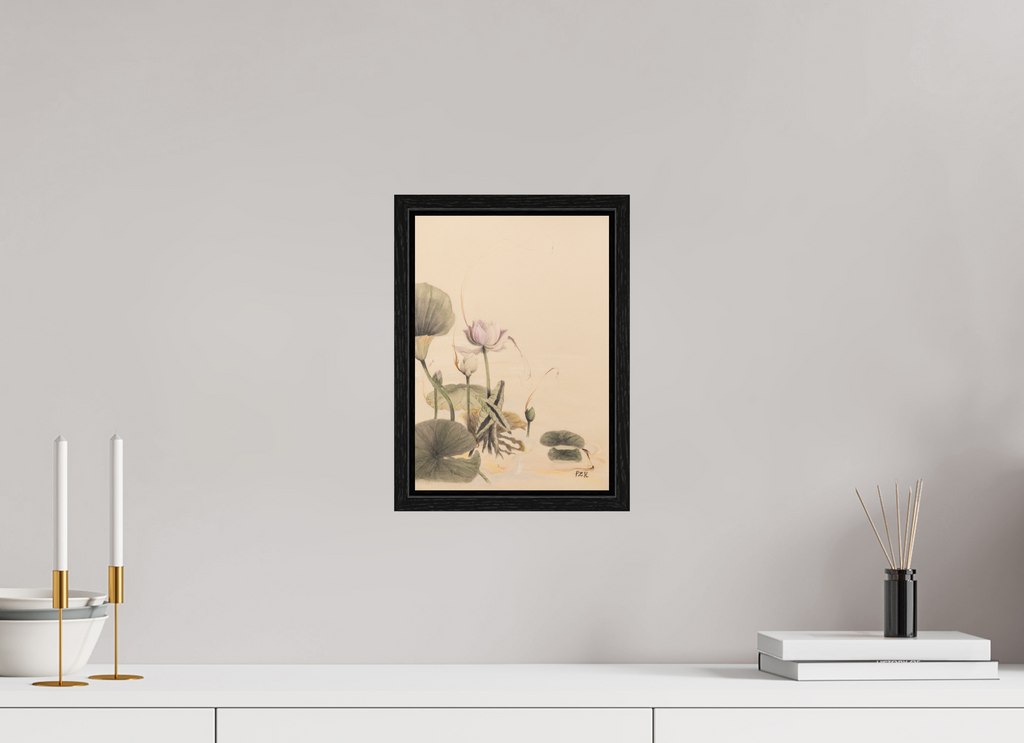 ISO A4 (21 x 29,7 cm), Floater Frame Lotus
