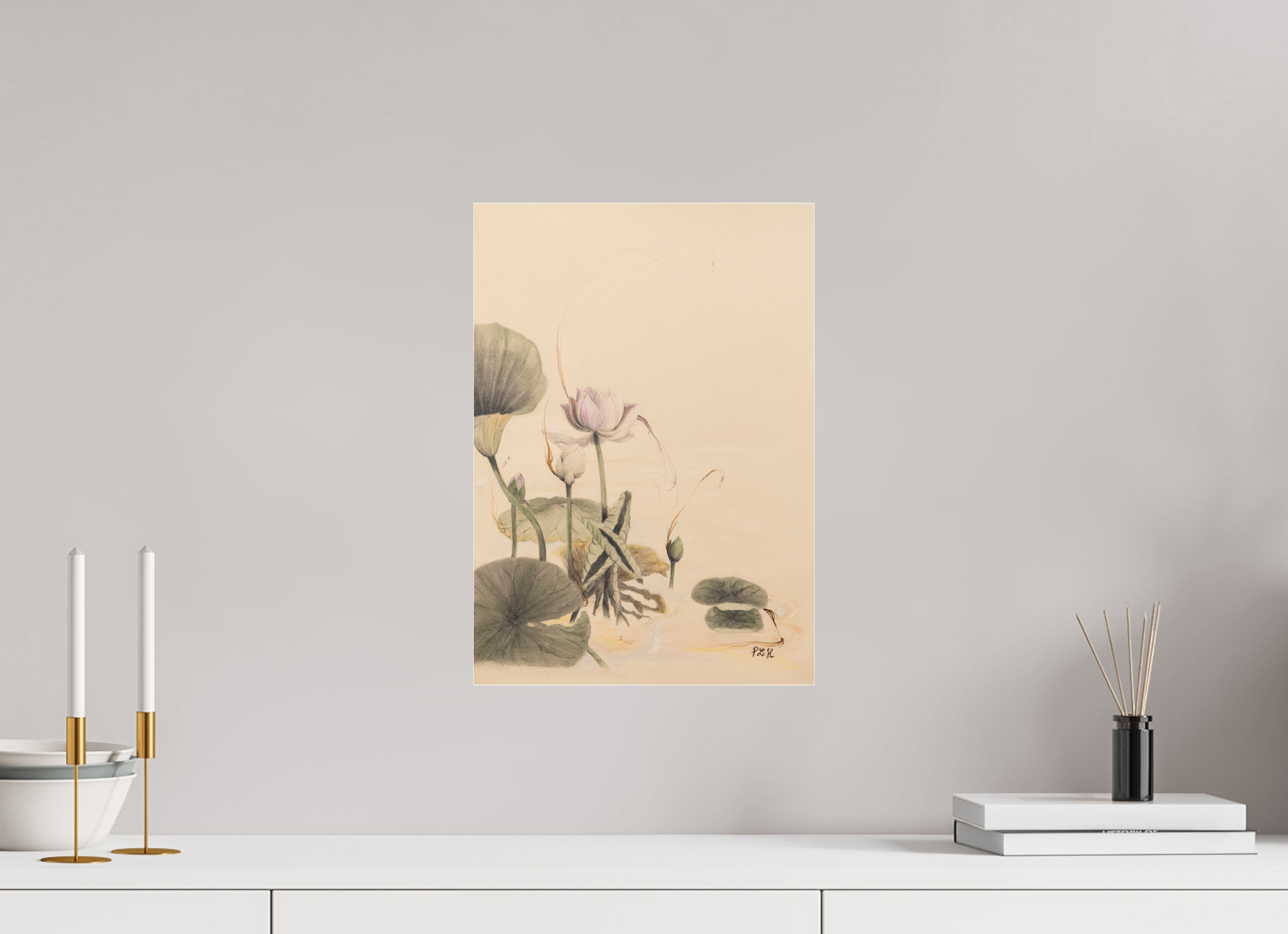 ISO A3 (29,7 x 42 cm), Photo Print Under Acrylic Glass Lotus