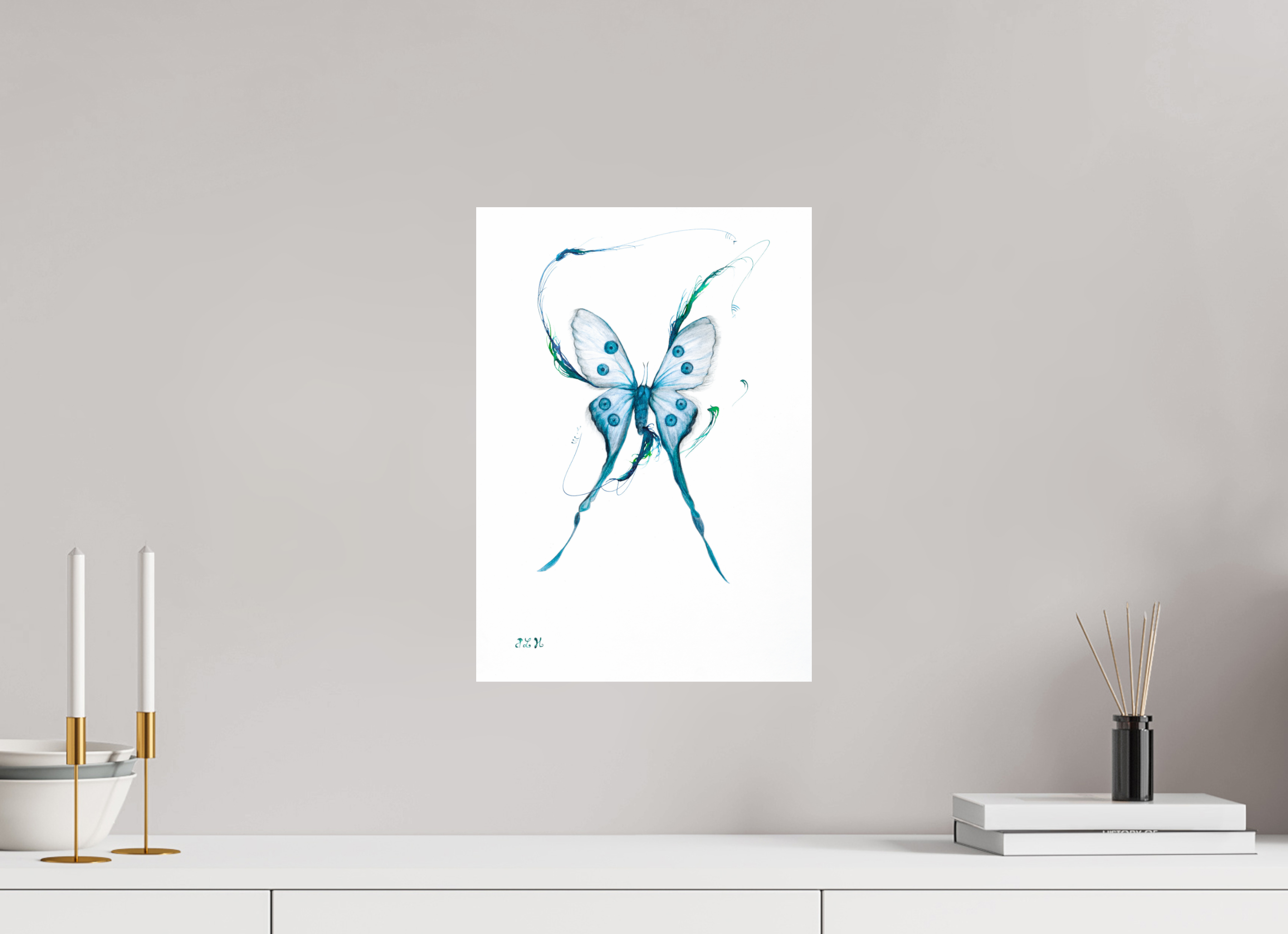 ISO A3 (29,7 x 42 cm), Photo Print On Fuji Crystal DP II Le Papillon