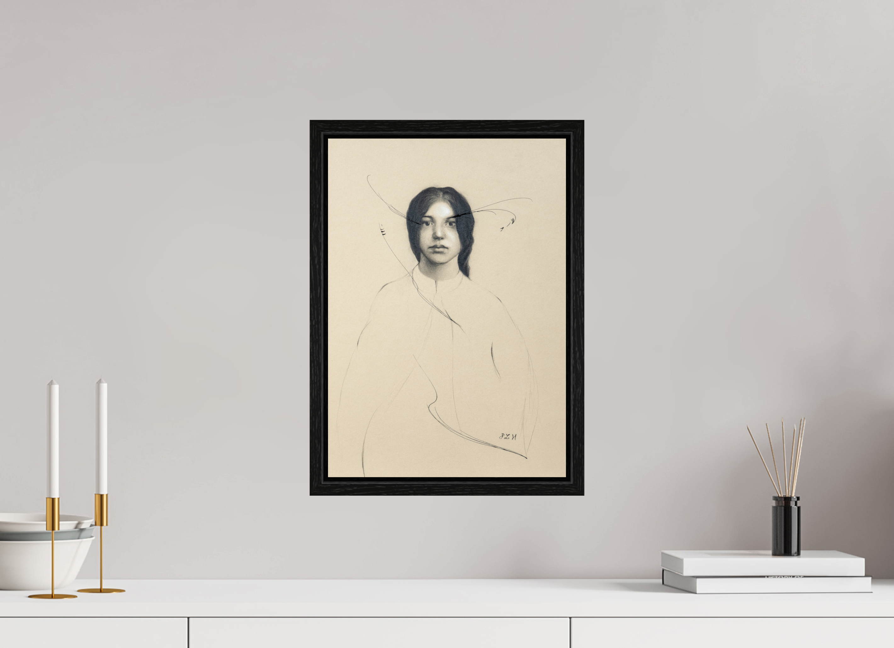 29.5 cm x 42 cm, Floater Frame Regards