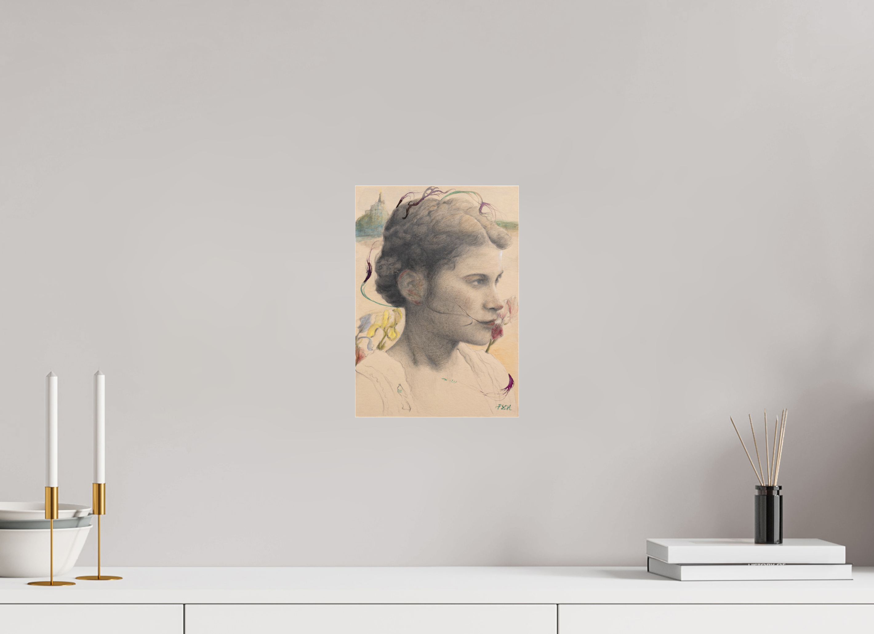 ISO A4 (21 x 29,7 cm), Photo Print Under Acrylic Glass Hayadée