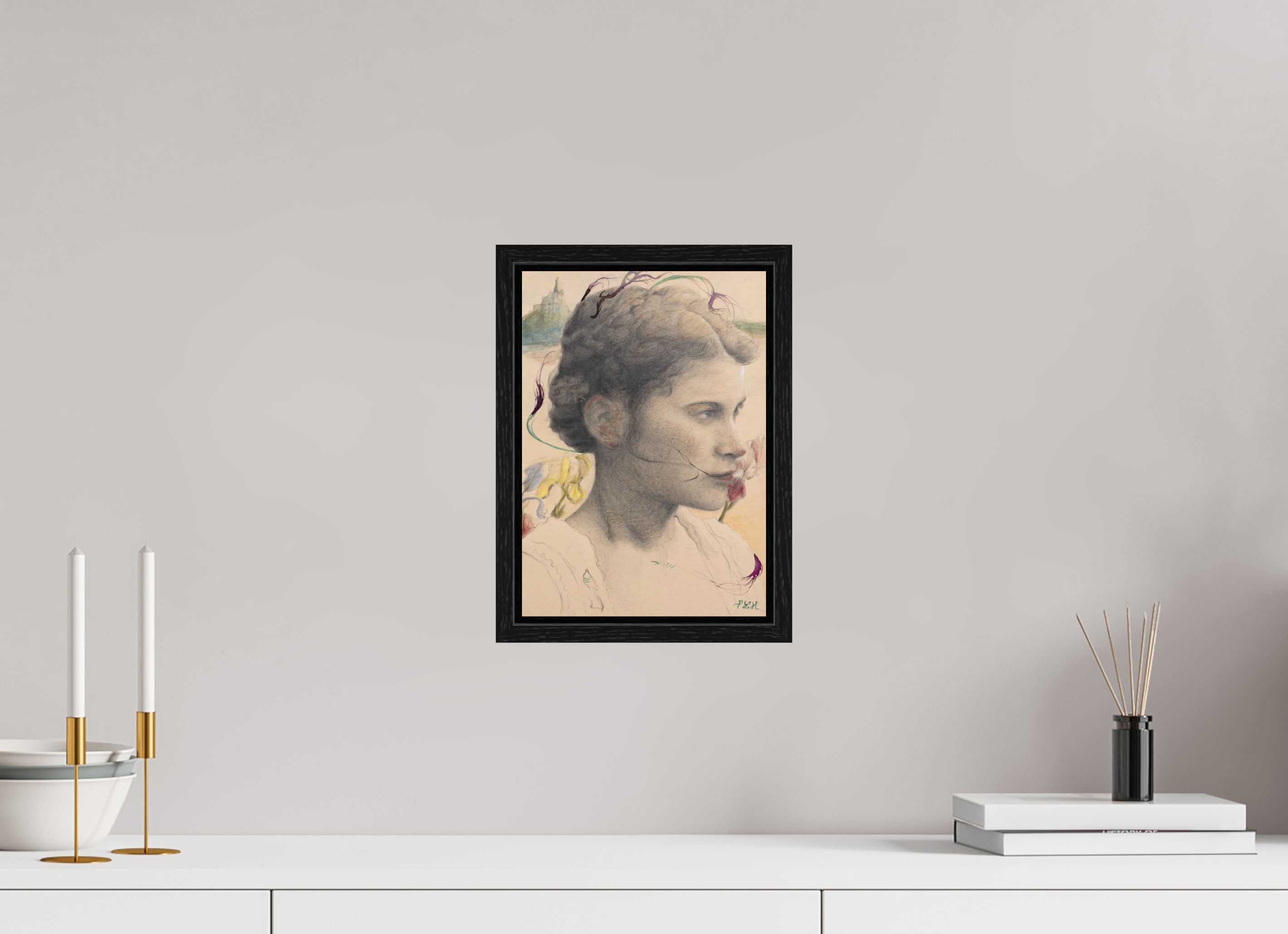 ISO A4 (21 x 29,7 cm), Floater Frame Hayadée